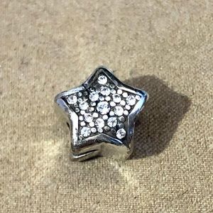 🆕 Brighton Eternal Star Stopper bead Silver with Clear crystal pave Retired